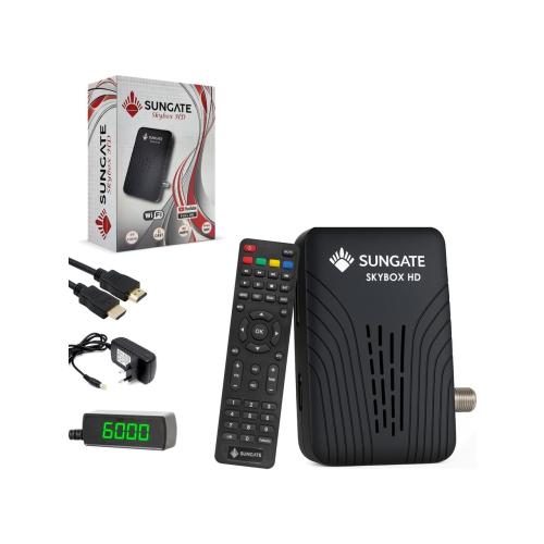 Sungate Skybox HD Uydu Alıcılı Mini Full HD Wifi Youtube Ucast Iks Hediye Free Ip Tv