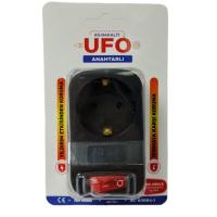 Ufo Tekli Akım Korumalı Anahtarlı Priz Siyah 3500W 16A