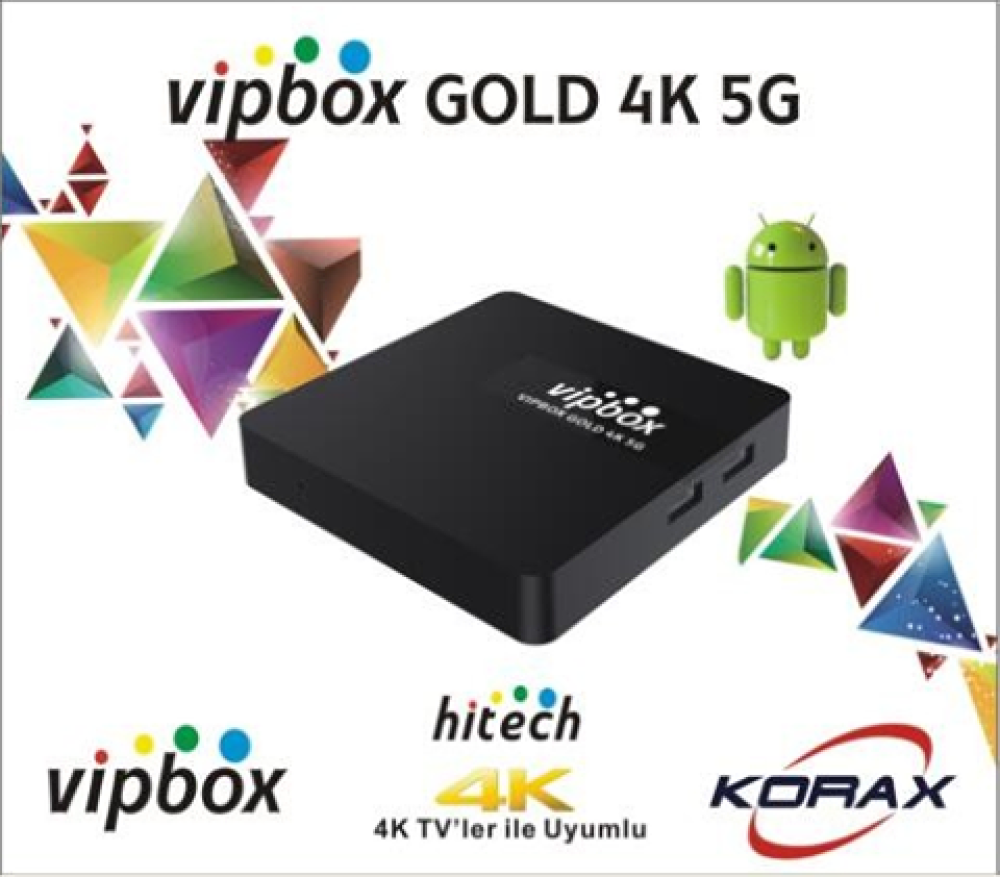 Korax Hıtech Vıpbox Gold 4K 5G Ott Box Uydu Alıcısı