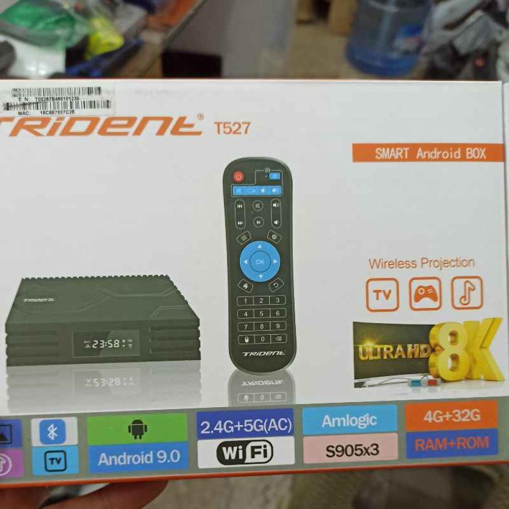 Tri̇dent T527 8K Androi̇d 9.0 Tv Box 4Gb Ram 32Gb Dahi̇li̇ Hafıza