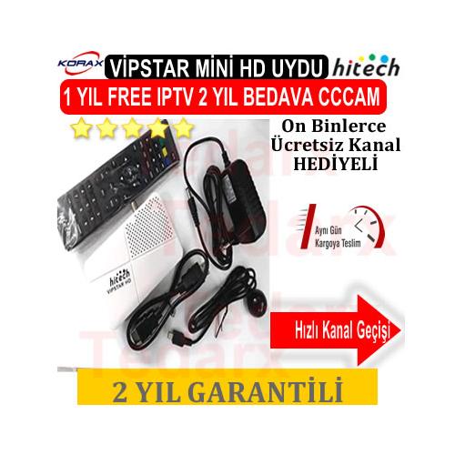 Korax Hitech VipStar HD Mini HD Uydu Alıcısı - 2 Yıl Free Kanal