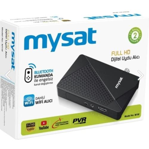 MYSAT M1-W Youtube, Wifi Full Hd + Bluetooth Kumanda Dijital Uydu Alıcı